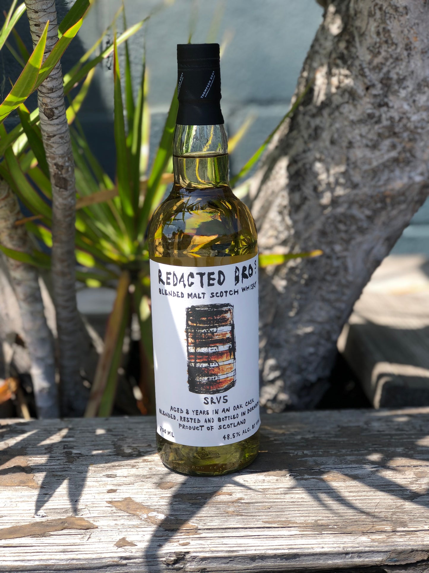 Redacted Bros 8 Year Blended Malt Scotch Whiskey